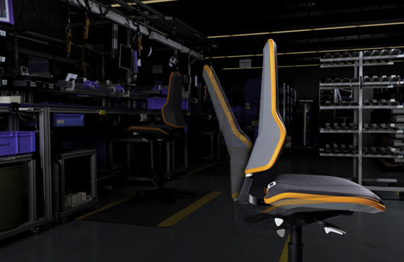 Bimos Neon Milieu Stuhl Produktion Labor ergonomische stühle foschung und entwicklung