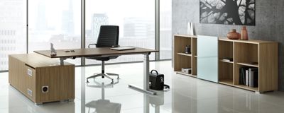 Elektrisch höhenverstellbarer Schreibtisch CREW Palmberg Dynamik Effizienz Büroausstattung ergonomisch einfach verstellbar 2in1 