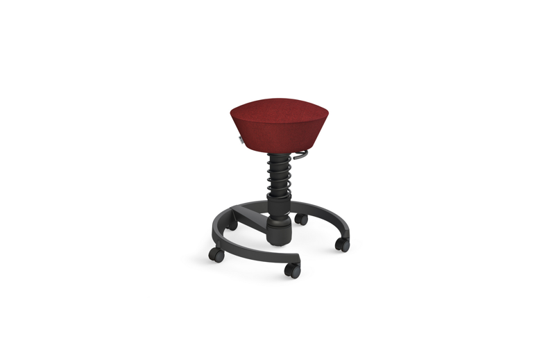 aeris swopper ergonomischer Drehstuhl 3D Technik bewegtes Sitzen Gestell schwarz auf Rollen