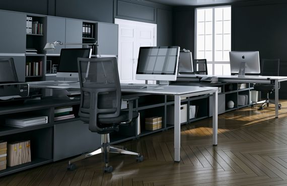 OKA Trion Schreibtisch Arbeitsplatz Einzelplatz Team-Zone Büro 