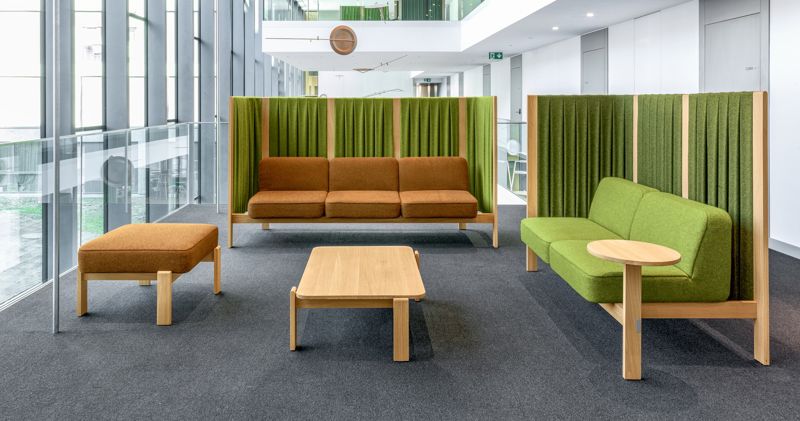 Girsberger Velume Business Lounge OpenSPace Wartebereich Empfangsbereich Firma Hotel grün