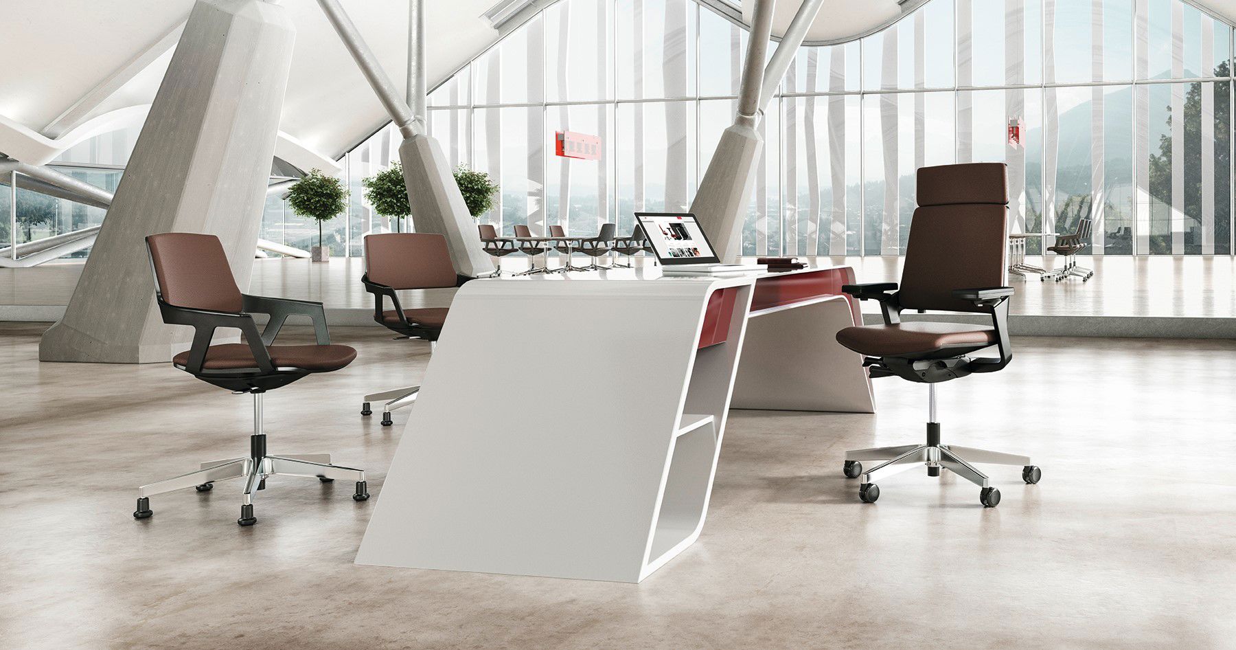 Interestuhl Drehstuhl MOVYis3 hohe Rückenlehne Armlehne Bürostuhl