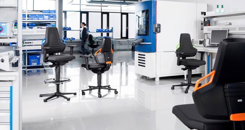 Bimos Nexxit Labor Stuhl Produktion Lager Stuhl Fabrik Labor Forschung und Entwicklung  medizin Produktion 